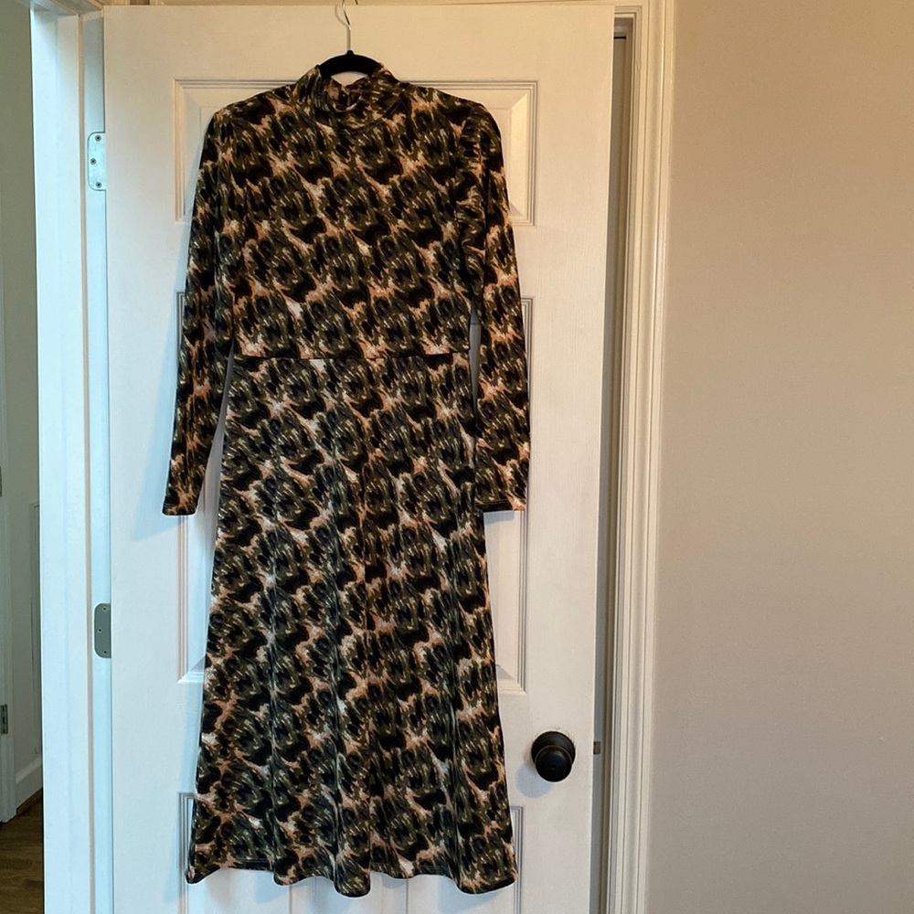 Rachel Comey for Target - Olive Crayon Leopard Dress